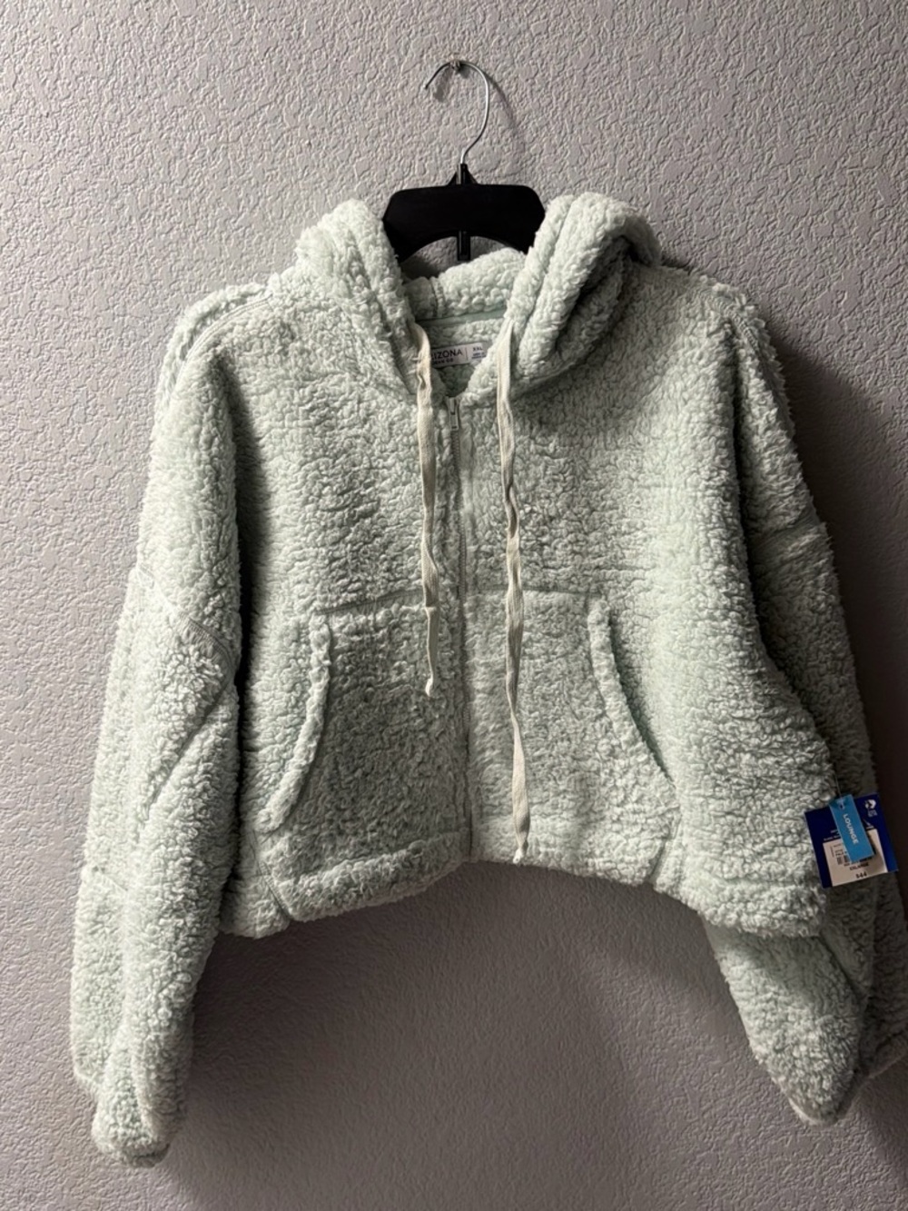 Arizona Jean Company Sherpa Zip Hoodie - Light Mint